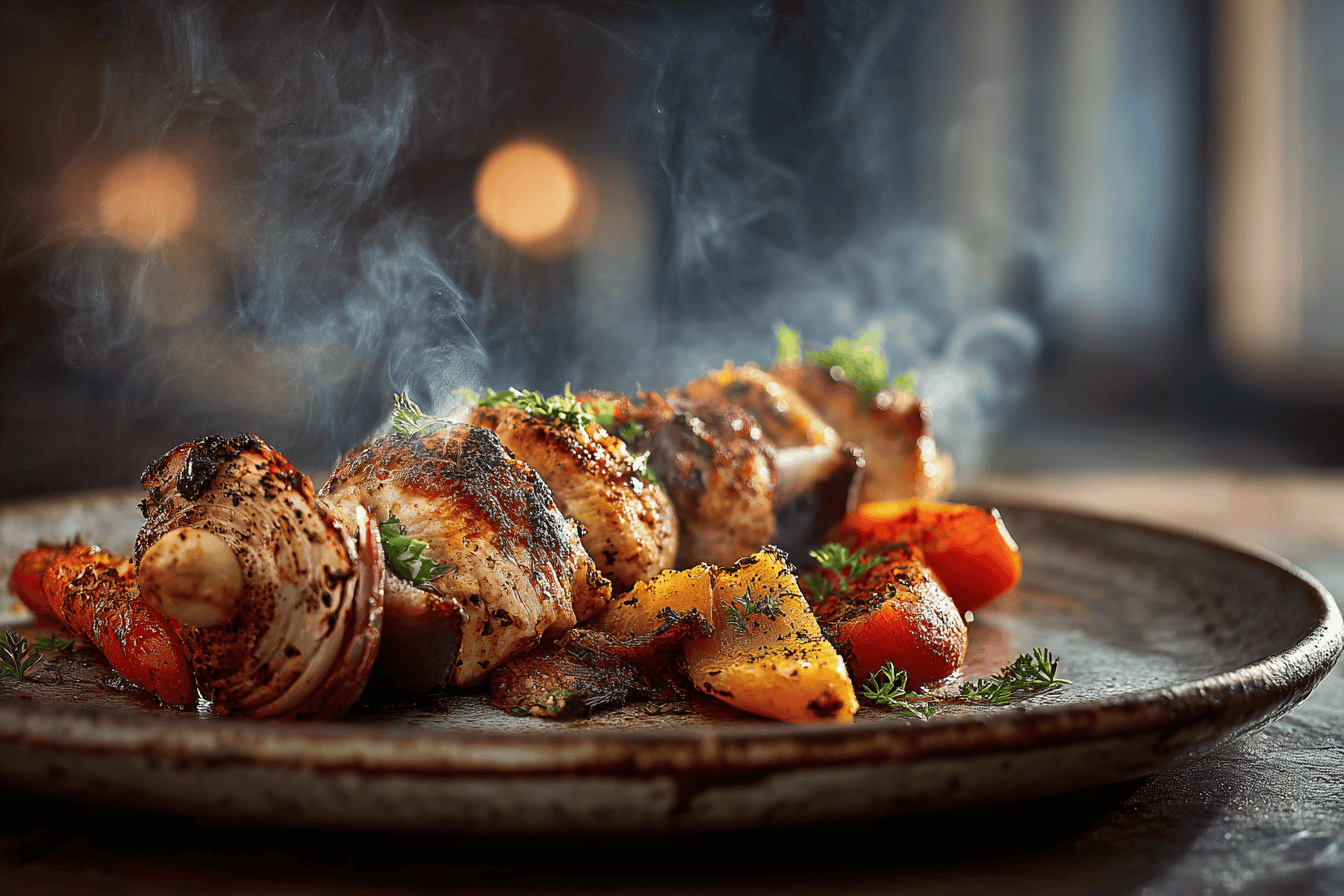 Exotic spices used in a chicken recipe